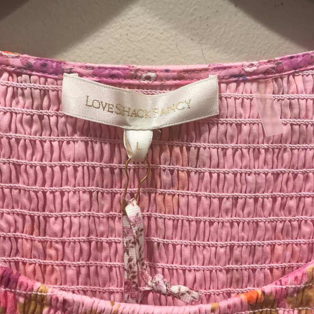 NEW Loveshackfancy Luppa Dress Exploded Pink, Large - Picture 7 of 9